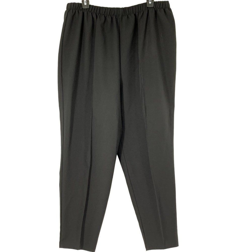 VTG Womens Monterey Canyon Size 22W USA Elastic Black Pull On Pants 3083